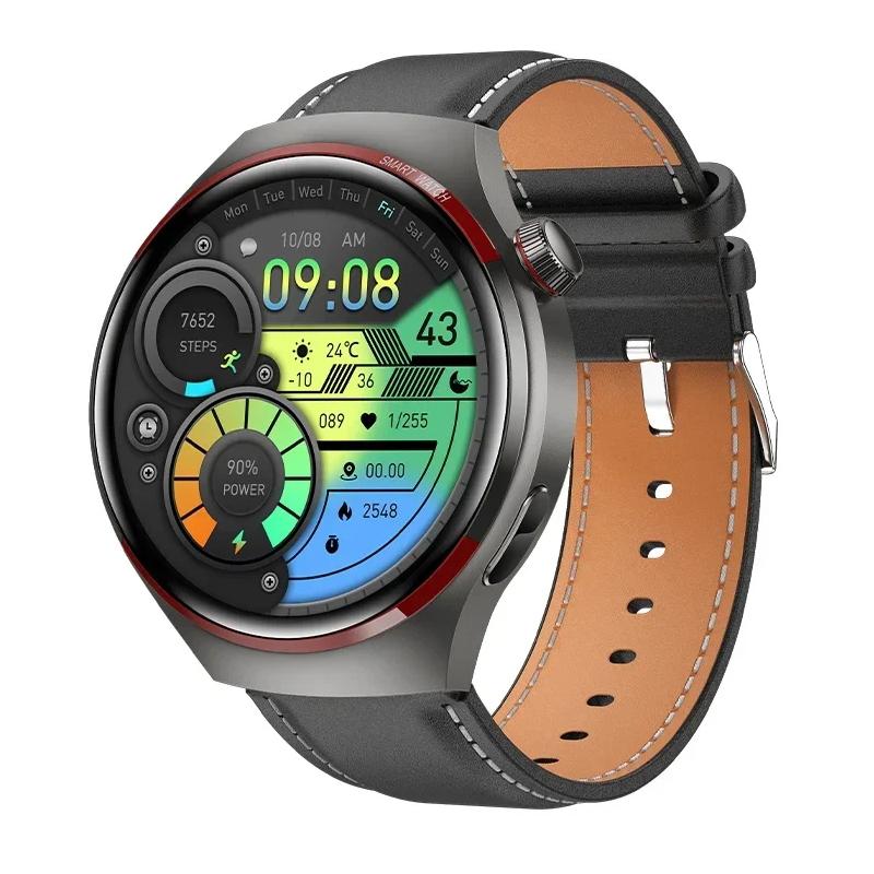 2024 Новые оригинальные часы 4 Pro, мужские деловые часы GT4, GPS, спортивный трекер, AOMLED, HD-экран, NFC, Bluetooth, умные часы с вызовом