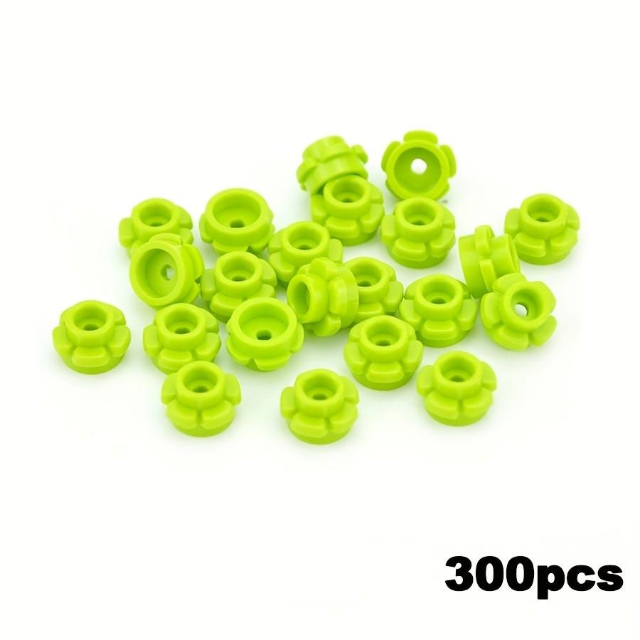 300 ШТУК Круглые 1x1 с Цветком MOC Строительные Кирпичики Совместимы с Набором 24866 Пластина 5 Лепестков Кирпичик Частица Обучающие Игрушки Подарок для Ребенка Идея