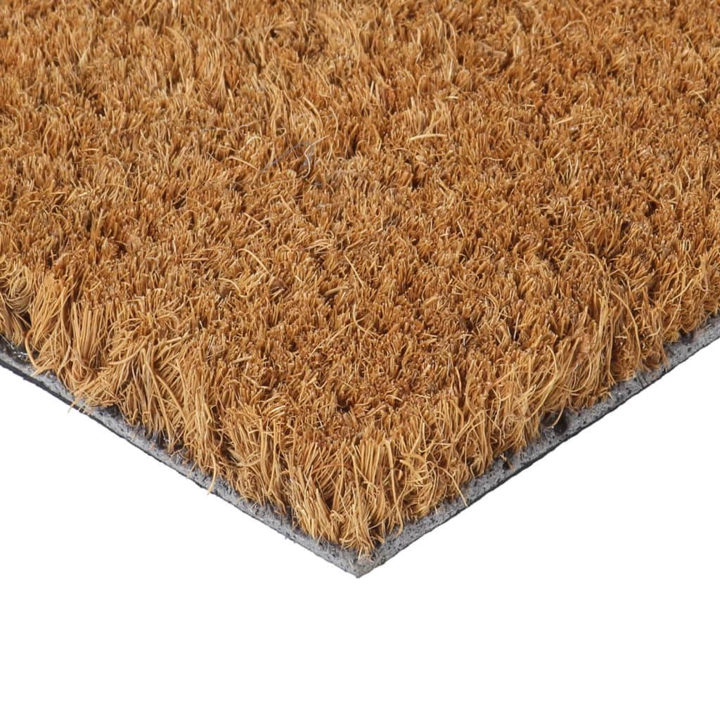 vidaXL Coconut Fiber Doormat Natural Color 40 x 60 cm Tufted