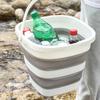1 Piece of 10L Folding Bucket Suitable for Camping, Fishing, and Beach Vacations, Portable with Large Capacity and Easy Storage