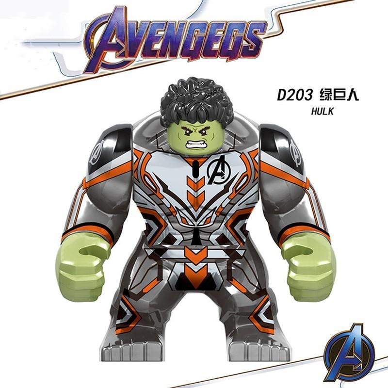 Lego Hulk Outrider Iron Man Thor Spiderman Thanos Avengers Minifigures Building Blocks Toys