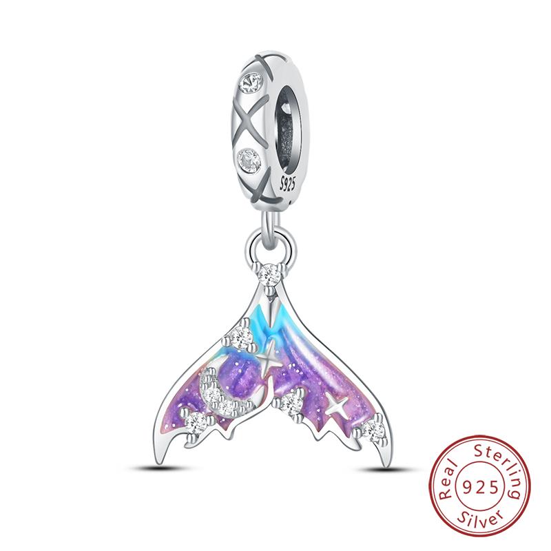 100% Медь Бабочка Фея Мечта Океан Ракушка Жемчужина Русалка Морская Черепаха Подсолнух Шармы Бусины Подходят для Браслетов Qikaola