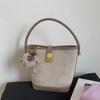 Текстурированная маленькая сумка женская новая модная сумка-мессенджер универсальная ретро дорожная простая портативная сумка-ведро