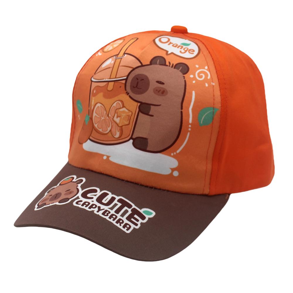 Capibara Themed Baseball Cap for Children, Breathable and Cute. Capibara Hat for Outdoor Sun Protection