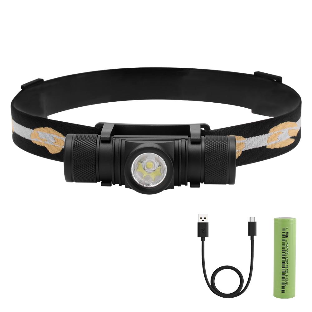 BORUiT D10 XM-L2 Светодиодный налобный фонарь Мощный 3000LM Водонепроницаемая фара USB Перезаряжаемый 18650 Налобный фонарь Кемпинг Рыбалка Фонарь