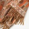 Women's Ethnic Style Jacquard Shawl: Thick, Warm Imitation Cashmere Scarf for Autumn/Winter