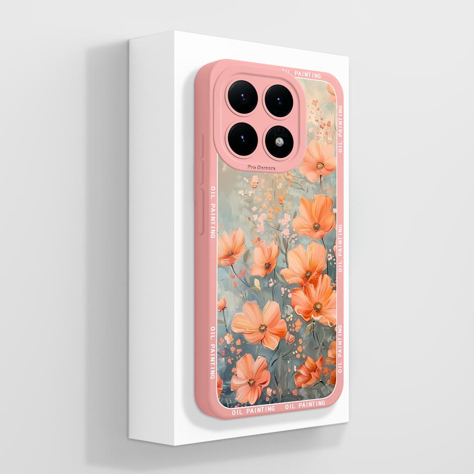Для Xiaomi15T 15TPro 15 15Pro Чехлы Модный Цветок Продвинутое Ощущение Противоударный Бампер Для Xiaomi 15T Pro 15 Pro Задняя Крышка