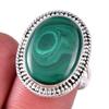 Natural Malachite Gemstone 925 Solid Sterling Silver Jewelry Ring Size 7 K8e22