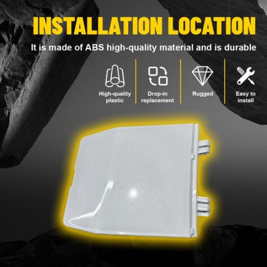 White/Balck Front Bumper Tow Hook Eye Cover Cap For Mitsubishi Outlander -24