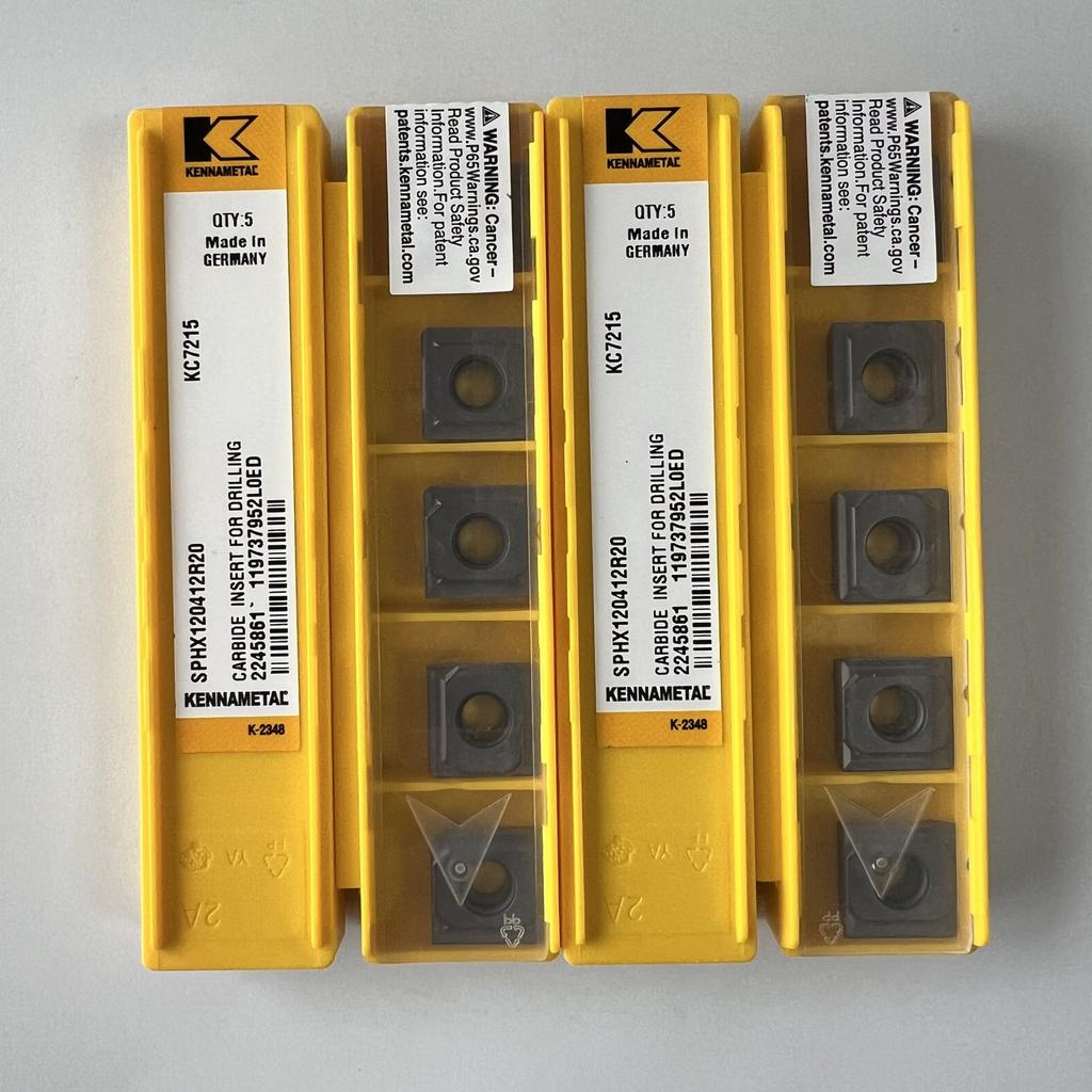 KENNAMETEL / SPHX120412R20 KC7215 / Carbide CNC Blade 10 Pcs