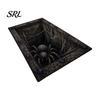 Crystal Velvet Floor Mat 3D Visual Halloween Rug, Non-Slip Creepy Bathroom Dust Proof Entrance Washable Spooky for Kitchen Bedroom Area Rug
