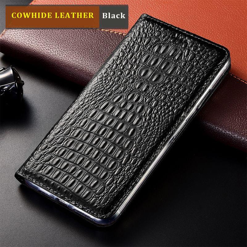 Crocodile Pattern Genuine Leather Case for XiaoMi Poco F1 F2 F3 F4 M2 M3 M4 X4 Pro GT NFC 5G Magnetic Flip Cover