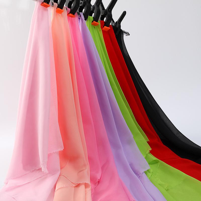 Юбка ханьфу из шифоновой ткани 100D для женщин - весна/лето, старинный стиль, свадебное украшение, шифоновый газ