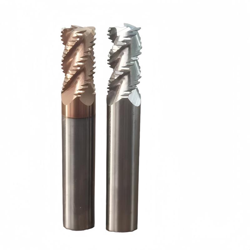 55° Aluminum Alloy Carbide Coarse Milling Cutter - Corrugated Corn Design for CNC Skinning and Roughing.