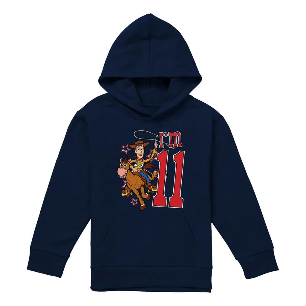 Toy Story Childrens/Kids I'm 11 Woody Birthday Pullover Hoodie