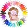 10 Pieces Baby Girls Headbands 3 Inch Grosgrain Ribbon Hair Bows Headbands for Baby Girls Infants Kids and Toddler