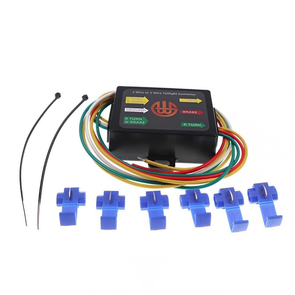 2 Way to 3 Way Wire Splice in Trailer Wiring Harness Tail Light Converter for RV Dinghy Towing For Vehicle Semi trailer TrailerGood product