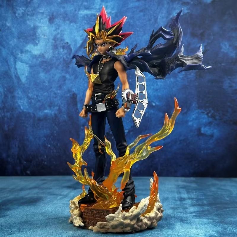 Yu-Gi-Oh! Темный Юги Атем Фигурка Действия Двуглавая Аниме Статичная Статуя Декор для Рабочего Стола Коллекционная Игрушка Подарок-Сюрприз Для Фанатов Аниме