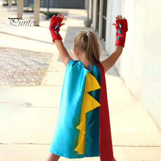 Костюмы Детский костюм накидки динозавра Тонкая работа Удобно носить Создать атмосферу Косплей Наряды для вечеринок на Хэллоуин Косплей