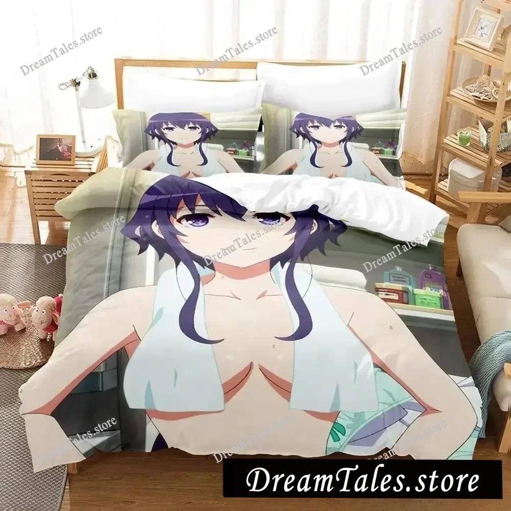 Постельное белье Bikini Saekano Как воспитать скучную девушку Мультяшный Аниме Трехсекционный Комплект Взрослый Детская Спальня Комплекты Пододеяльников741
