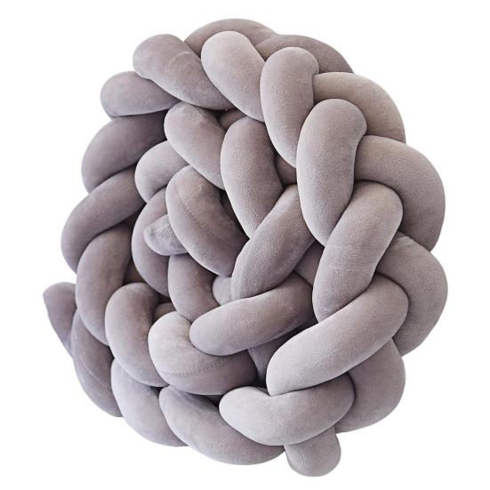 Decorative Cushion All-Around Protecting Sides And Corners of Beds And Sofa Soft PP Cotton Filling Three-Strand Braid Design Crib Braided Accessory