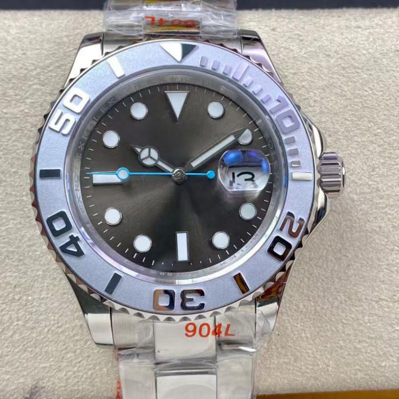 Rolex Yacht-Master 126622 40мм Серый Циферблат Резиновый Ремешок Мужские Автоматические Люксовые Часы
