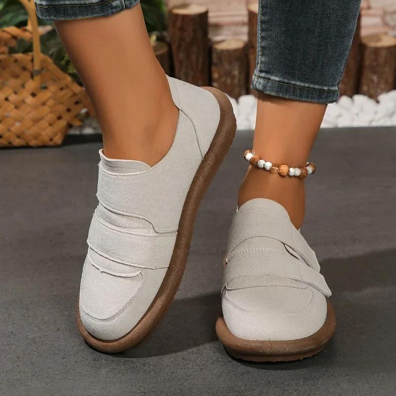 Fashion Women's Shoes 2024 High Quality Basic Women's Flats Fashion Sewing Daily Flats Women Hot Sale Round Toe Light Casual Flat Shoes