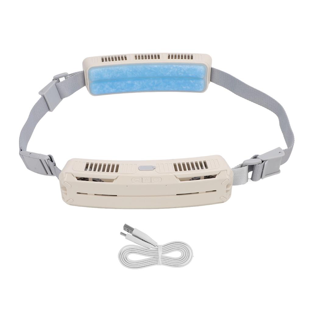 Носимый поясной вентилятор Hands Free сильный ветер охлаждение перезаряжаемый регулируемый ремень для путешествий кемпинг Fi