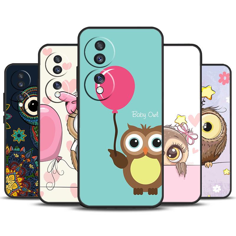 Милый Мультяшный Чехол-Сова Для Honor X8b X9b X9a X8a X7a X6a X7 X8 X9 Чехол Для Honor Magic 6 5 Pro 50 70 90 Lite