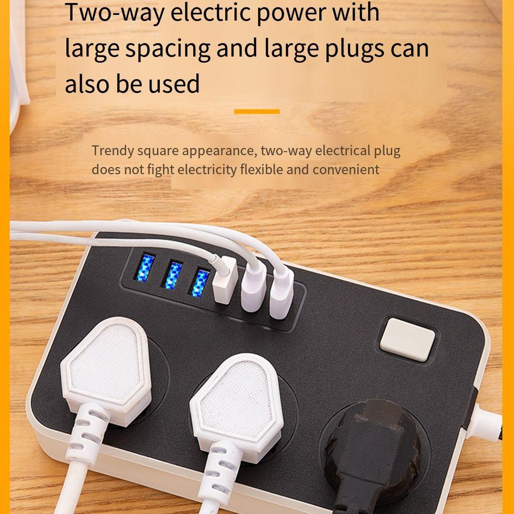 Универсальная розетка Сетевой фильтр 2 м Удлинитель Расширенная USB-розетка Электрическая розетка Офис