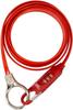 GORIX тросовый замок велосипедный ключ тросовый замок циферблатный тип длинный 1800 мм дорожный велосипедный замок с циферблатом противоугонный (GX-3001) (красный)