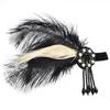 Повязка на голову с кисточками и перьями в стиле 1920-х годов для вечеринок и собраний