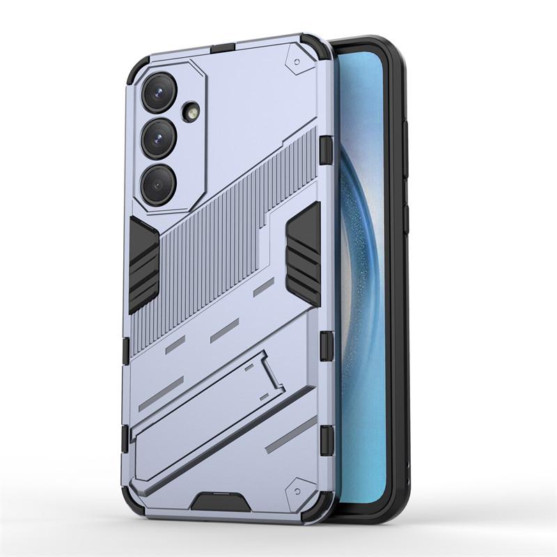 For Samsung Galaxy A55 Case Punk Armor PC Holder Case Shockproof TPU Phone Back Cover Samsung Galaxy A05 A05S A15 A25 A35 A55 5G