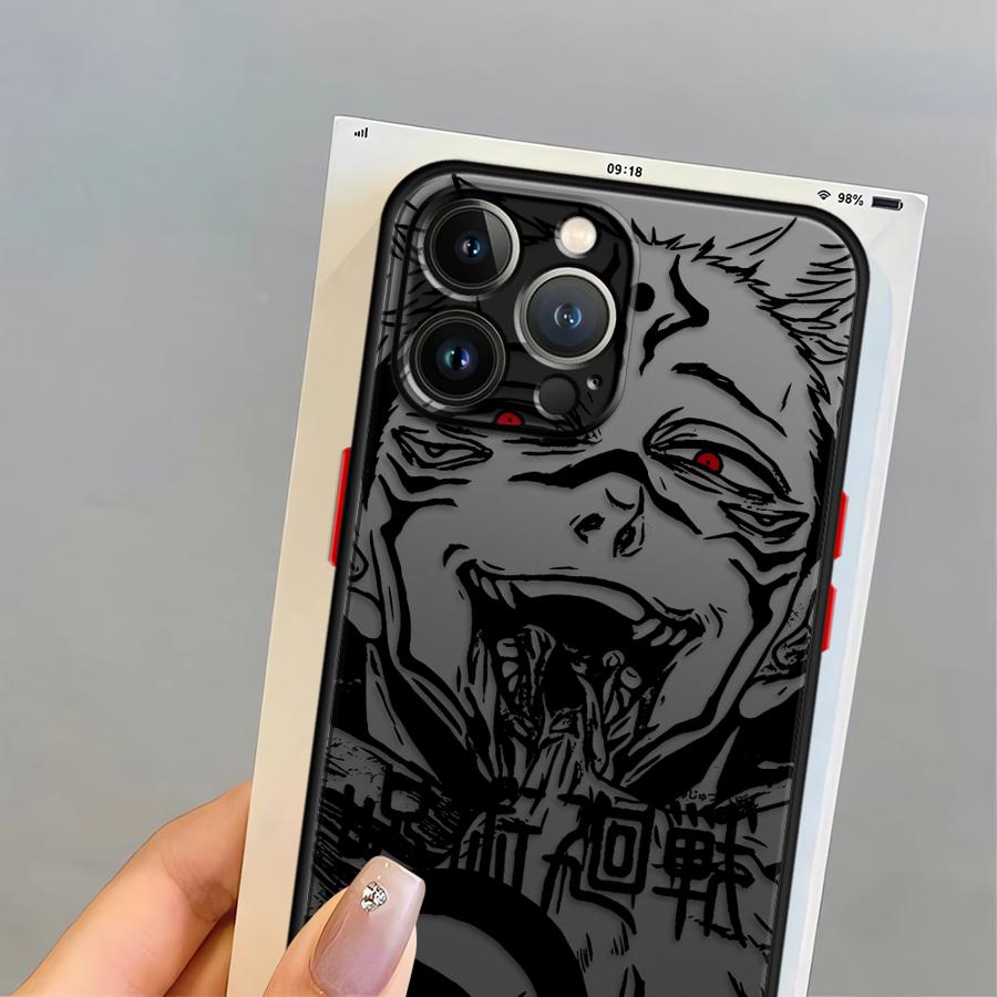 Японский крутой аниме чехол для iPhone 17 Pro Max 13 Mini 15 12 11 7 8 SE 14 16 Plus Air XS XR Funda Задняя крышка телефона
