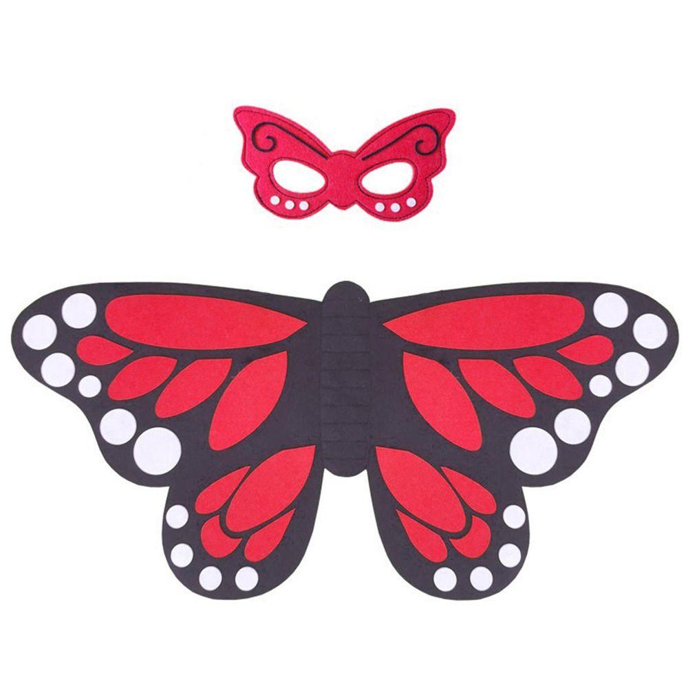 Peacock Owl Animal Bird Wings+Mask Suit Stage Performance Felt Winged Cloak Halloween Felt Cape