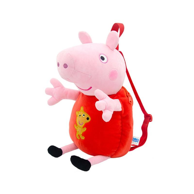 Очаровательный 3D плюшевый рюкзак Пеппа Пиг для детей Мягкий и супер милый
