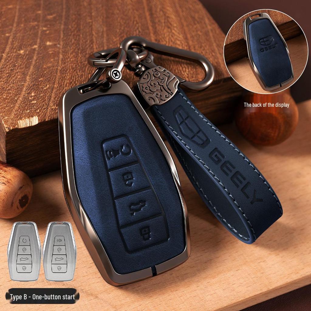 Чехол для ключа Geely Xingyue L, Emgrand, Boyue L, Ретро кожаный чехол Xingrui, Пряжка Bin Yue, Сумка Bin Rui ICON