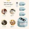 Automatic Interactive Cat Toy Set  Remote Control Treadmill with LED Lights & Feather Attachments, Adjustable Speed for Indoor Cats