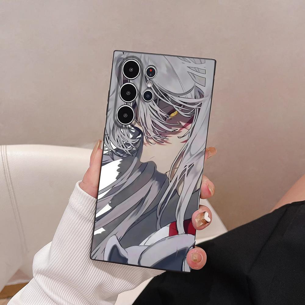 Чехол для телефона Inuyasha Sesshomaru для Samsung Galaxy S25 S24 S22 S23 Ultra S21 S20 Plus Матовый Нескользящий Полное покрытие Мягкий чехол