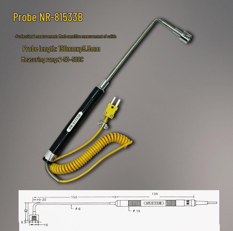 K-Type Digital Thermocouple Thermometer with Probe - High-Precision Industrial Temperature Meter.