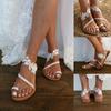 Elegant Women's Lace Boho Sandals With Ring Toe For Ultimate Summer Comfort