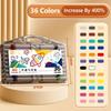 12-60 Colors Stackable Color Watercolor Pen Washable Art Painting Markers  School Office