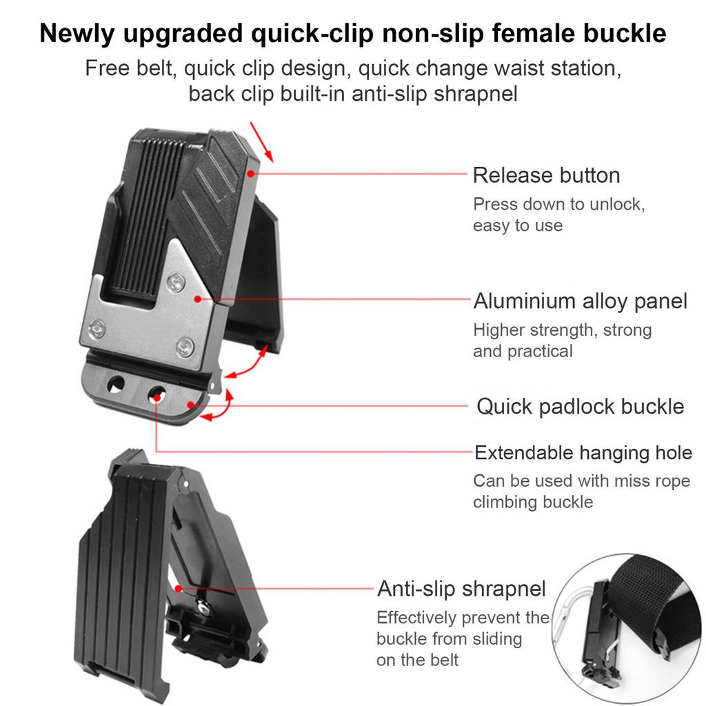 Drill Holder Belt Clip Hook Holsters for Cordless Drill Driver Quick Accessing Eletric Drill Clip Adjustable Tool Belt Hook