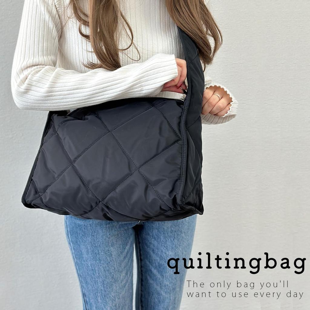 Сумка-тоут большая ультра на плечо для выхода стеганая [DIVA Rose] Женская сумка, Вместительная, Легкая, Формат А4, Простая, Милая, Стильная, Для выхода, Для путешествий, (зеленый)