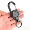 Steel Wire Rope Keychain Mini ABS Hiking Backpack Pants Hanging Key Chain Outdoor Accessories Anti-lost