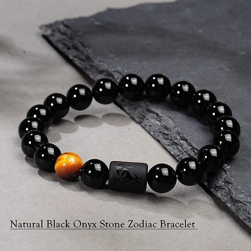 12 браслетов созвездий Homme, браслеты со знаками зодиака, креативный эластичный браслет из бисера для женщин и мужчин, ювелирные изделия для пар, подарки