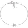 Bracelet - AMEN - Étoile - Argent 925 - Zircons blancs - Réglable 16+3 cm