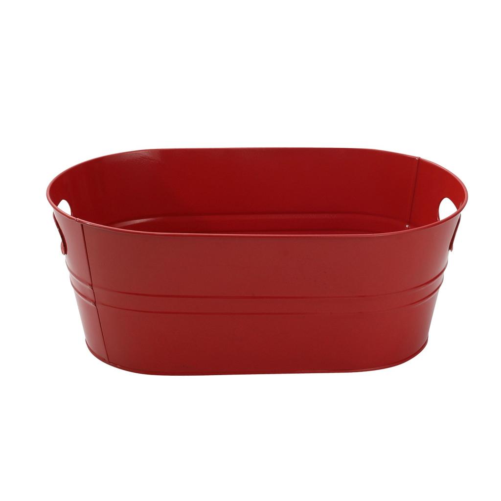 Ведра для льда из оцинкованного металла, 4 галлона, большие ведра для льда для вечеринок, ведра для вина, напитков с ручкой для переноски для домашнего охлаждения пива