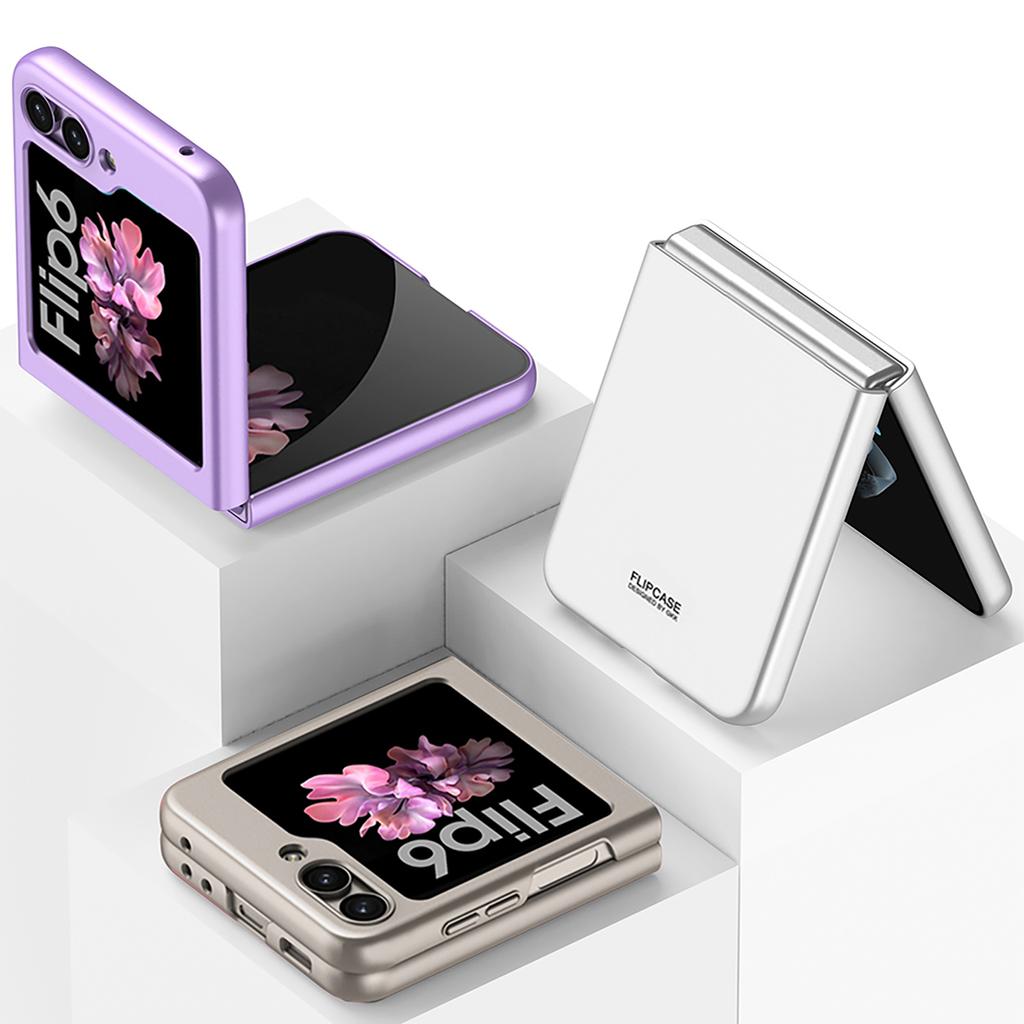 Ультратонкий жесткий чехол для телефона из ПК для Samsung Galaxy Z Flip 6 5 4 3, противоударный чехол для задней панели
