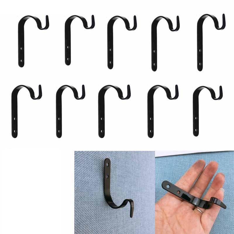 Clothes Hat Hook Bathroom Hook Flower Pot Support Iron Planter Hook Stand Balcony Decoration for Flowers Durable Flowerpot Plant Hanger Bracket